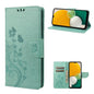 Butterfly Flower Pattern Leather Phone Case