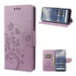 Butterfly Flower Pattern Leather Phone Case