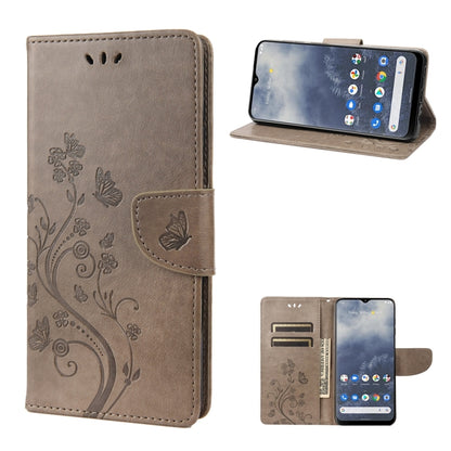 Butterfly Flower Pattern Leather Phone Case