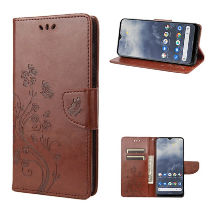 Butterfly Flower Pattern Leather Phone Case