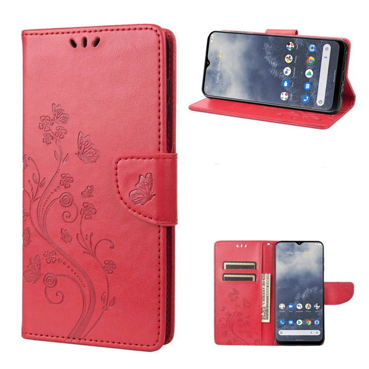 Butterfly Flower Pattern Leather Phone Case