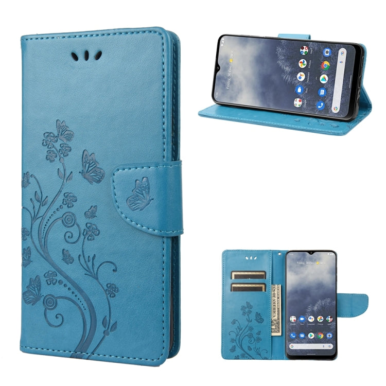 Butterfly Flower Pattern Leather Phone Case