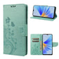 Butterfly Flower Pattern Leather Phone Case