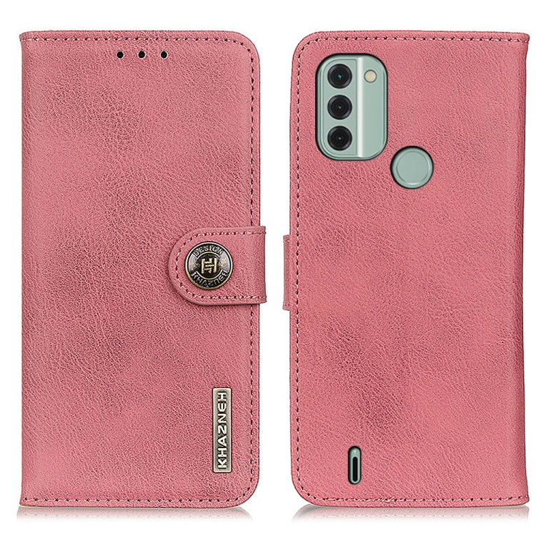 KHAZNEH Cowhide Texture Horizontal Flip Leather Phone Case, For Nokia C31, For Samsung Galaxy A34 5G