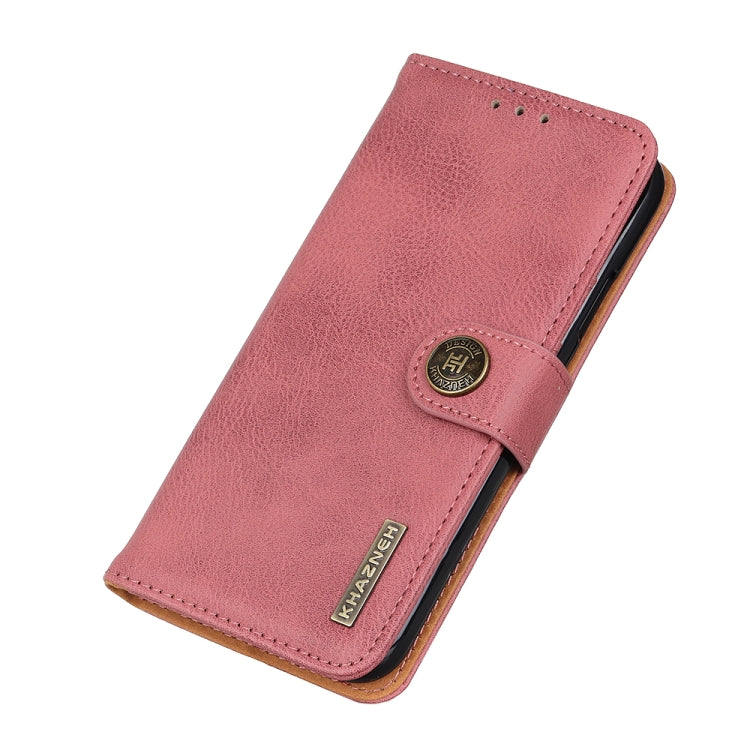 KHAZNEH Cowhide Texture Horizontal Flip Leather Phone Case