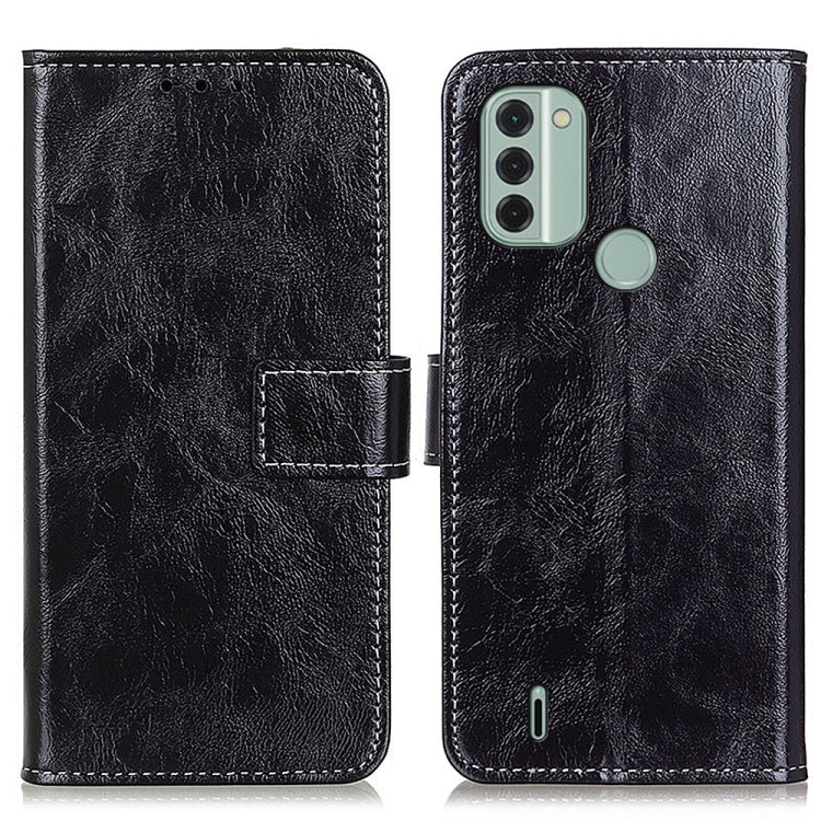 Retro Crazy Horse Texture Horizontal Flip Leather Phone Case