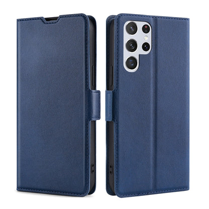Ultra-thin Voltage Side Buckle Horizontal Flip Leather Phone Case