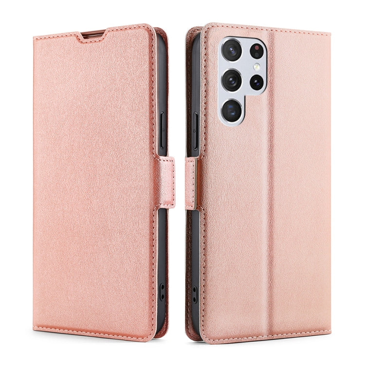 Ultra-thin Voltage Side Buckle Horizontal Flip Leather Phone Case