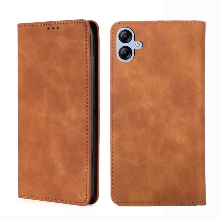 Skin Feel Magnetic Horizontal Flip Leather Phone Case