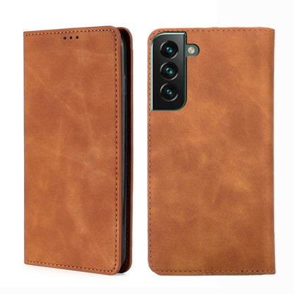 Skin Feel Magnetic Horizontal Flip Leather Phone Case