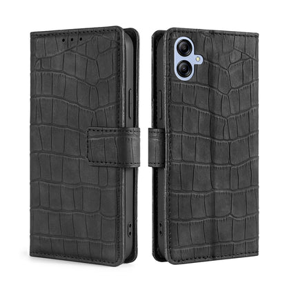 Skin Feel Crocodile Magnetic Clasp Leather Phone Case