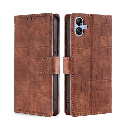 Skin Feel Crocodile Magnetic Clasp Leather Phone Case