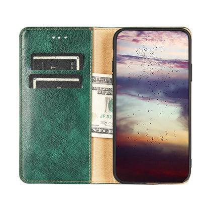 Gloss Oil Solid Color Magnetic Leather Phone Case