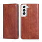 Gloss Oil Solid Color Magnetic Leather Phone Case