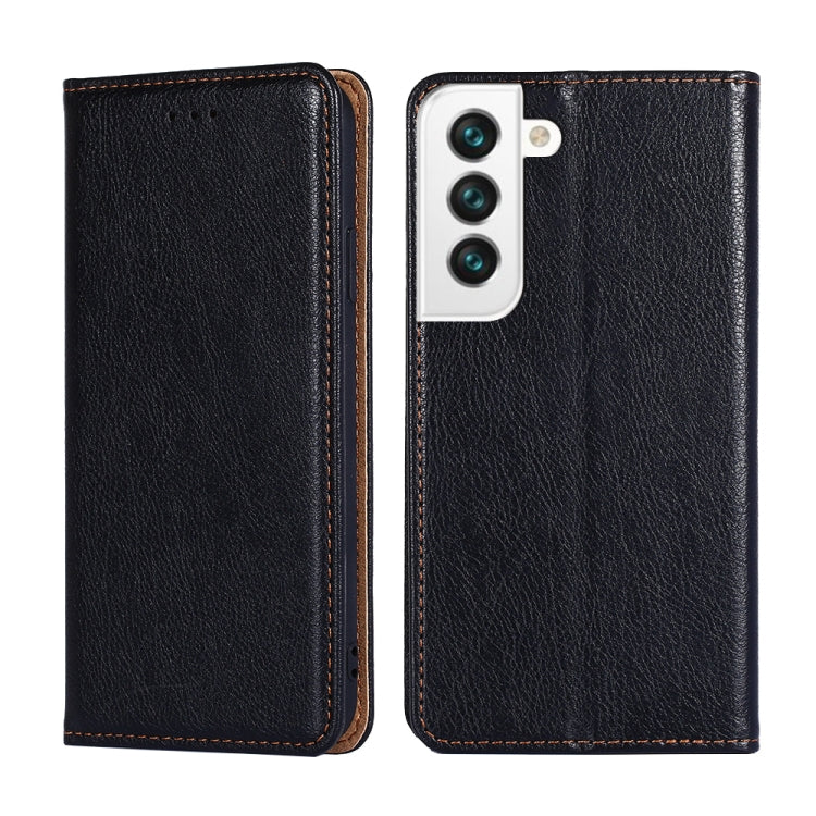 Gloss Oil Solid Color Magnetic Leather Phone Case