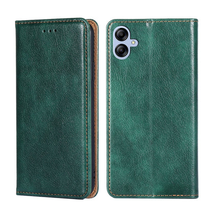 Gloss Oil Solid Color Magnetic Leather Phone Case