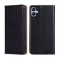 Gloss Oil Solid Color Magnetic Leather Phone Case