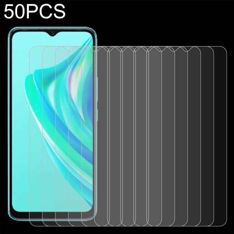 50pcs 0.26mm 9H 2.5D Tempered Glass Film