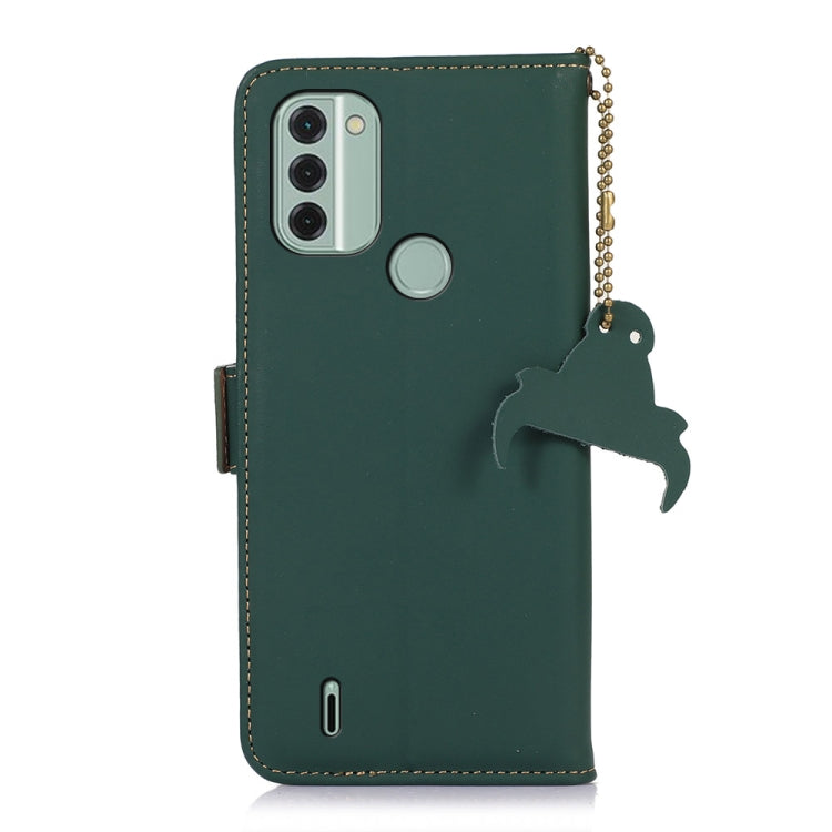 Genuine Leather Magnetic RFID Leather Phone Case, For Nokia C31