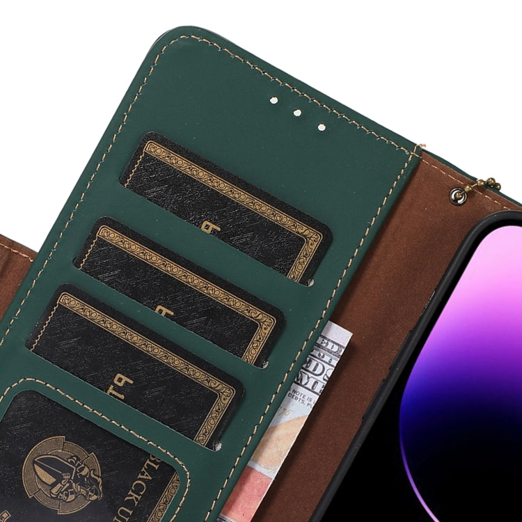 Genuine Leather Magnetic RFID Leather Phone Case, For Nokia C31