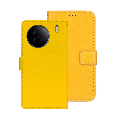 idewei Crazy Horse Texture Leather Phone Case, For vivo X90, For vivo X90 Pro, For vivo X90 Pro+