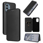 Carbon Fiber Texture Flip Leather Phone Case