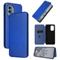 Carbon Fiber Texture Flip Leather Phone Case, For Nokia X30 5G