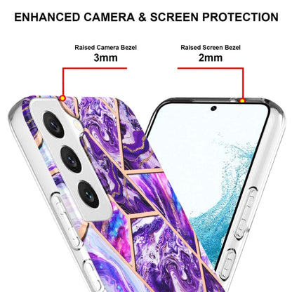 Electroplating IMD Splicing Dual-side Marble TPU Phone Case