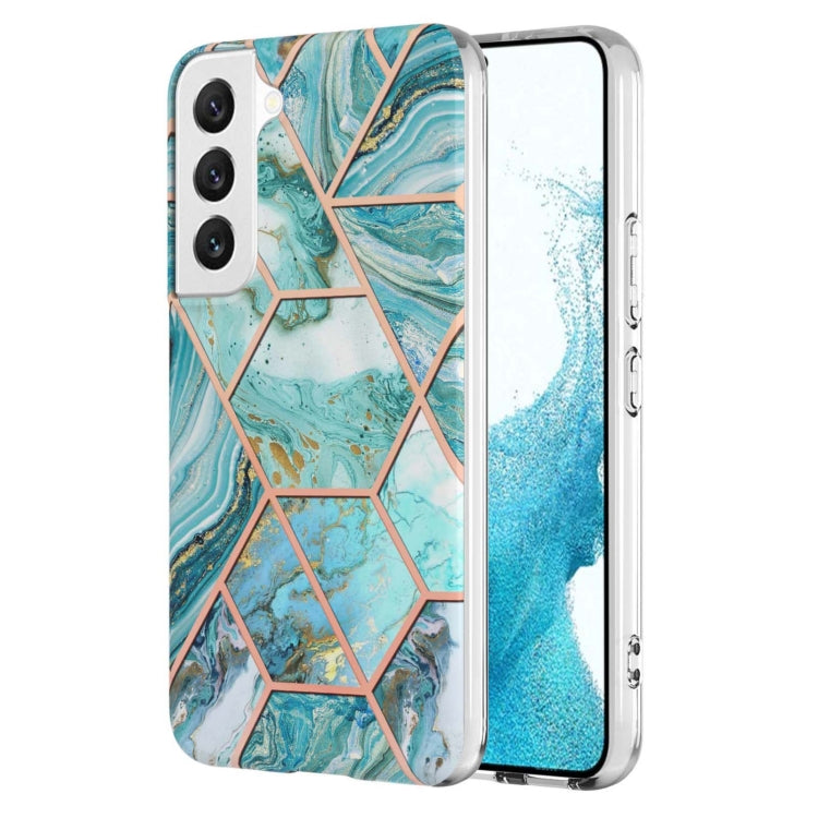 Electroplating IMD Splicing Dual-side Marble TPU Phone Case