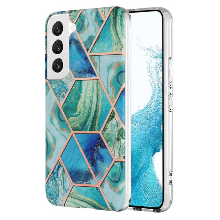 Electroplating IMD Splicing Dual-side Marble TPU Phone Case