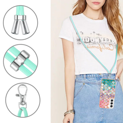 Electroplating IMD TPU Phone Case with Lanyard, For Samsung Galaxy S23 5G, For Samsung Galaxy S23+ 5G, For Samsung Galaxy S23 Ultra 5G, For Samsung Galaxy A14 5G