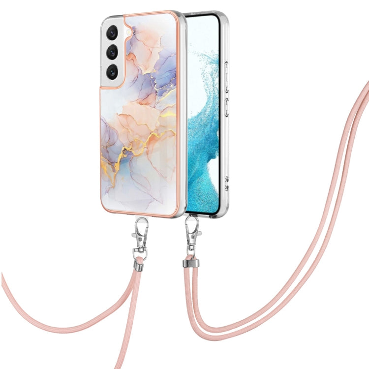 Electroplating IMD TPU Phone Case with Lanyard, For Samsung Galaxy S23 5G, For Samsung Galaxy S23+ 5G, For Samsung Galaxy S23 Ultra 5G, For Samsung Galaxy A14 5G