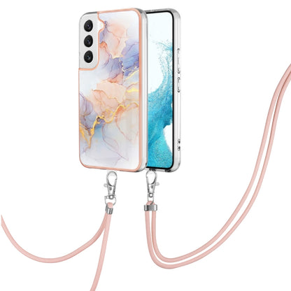 Electroplating IMD TPU Phone Case with Lanyard, For Samsung Galaxy S23 5G, For Samsung Galaxy S23+ 5G, For Samsung Galaxy S23 Ultra 5G, For Samsung Galaxy A14 5G