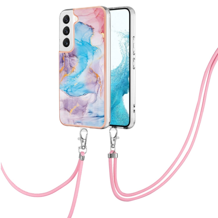 Electroplating IMD TPU Phone Case with Lanyard, For Samsung Galaxy S23 5G, For Samsung Galaxy S23+ 5G, For Samsung Galaxy S23 Ultra 5G, For Samsung Galaxy A14 5G