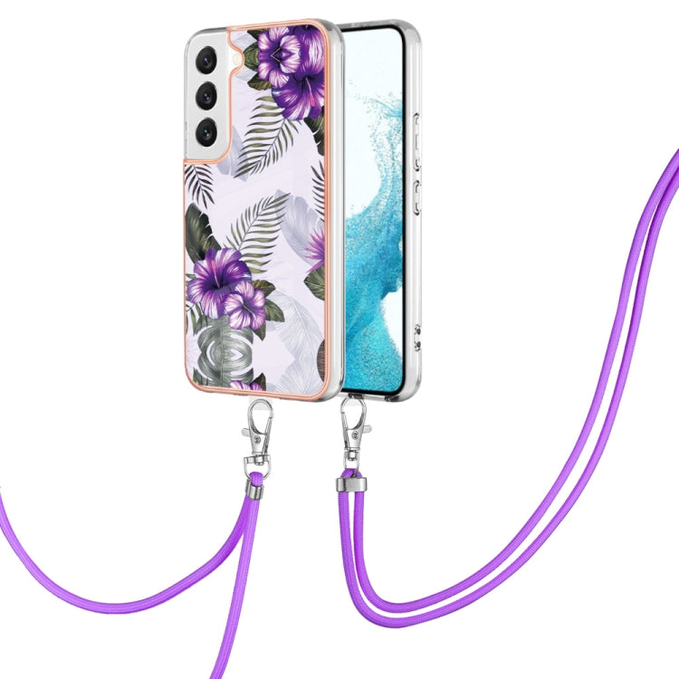 Electroplating IMD TPU Phone Case with Lanyard, For Samsung Galaxy S23 5G, For Samsung Galaxy S23+ 5G, For Samsung Galaxy S23 Ultra 5G, For Samsung Galaxy A14 5G