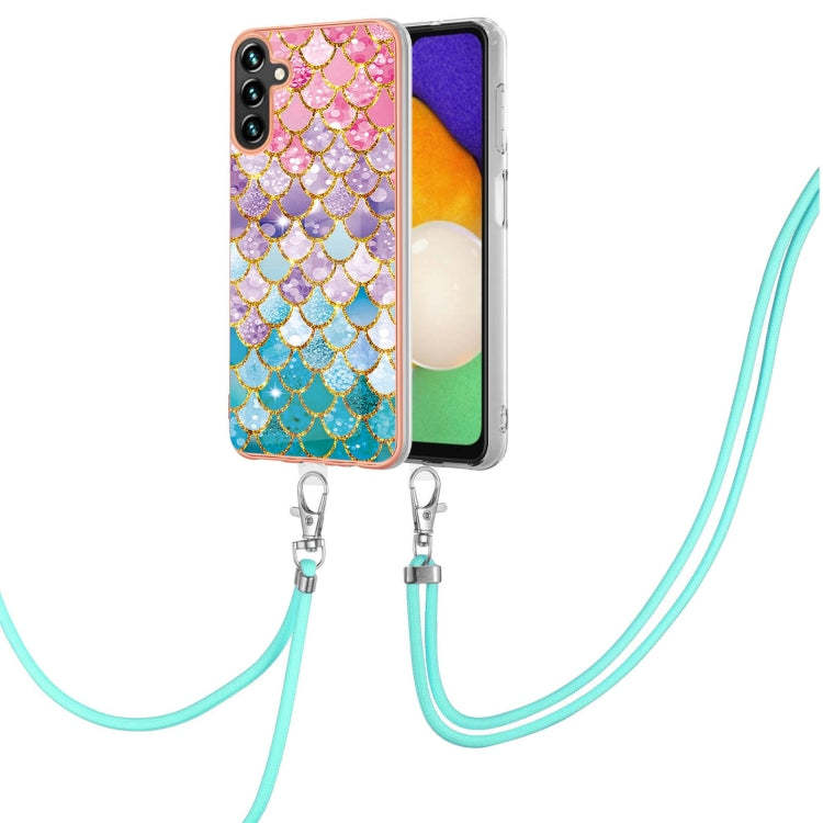 Electroplating IMD TPU Phone Case with Lanyard, For Samsung Galaxy S23 5G, For Samsung Galaxy S23+ 5G, For Samsung Galaxy S23 Ultra 5G, For Samsung Galaxy A14 5G