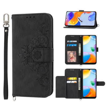 Skin-feel Flowers Embossed Wallet Leather Phone Case, For Samsung Galaxy A54 5G, For Xiaomi 13, For Xiaomi 13 Pro, For Realme 10 4G
