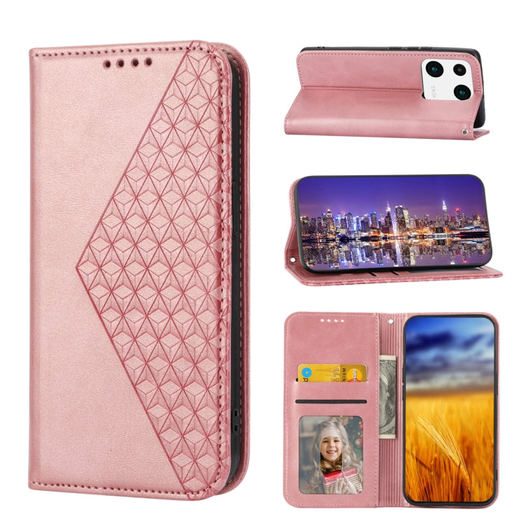 Cubic Grid Calf Texture Magnetic Leather Phone Case, For Samsung Galaxy A54 5G, For Xiaomi 13, For Xiaomi 13 Pro, For Xiaomi Poco C40