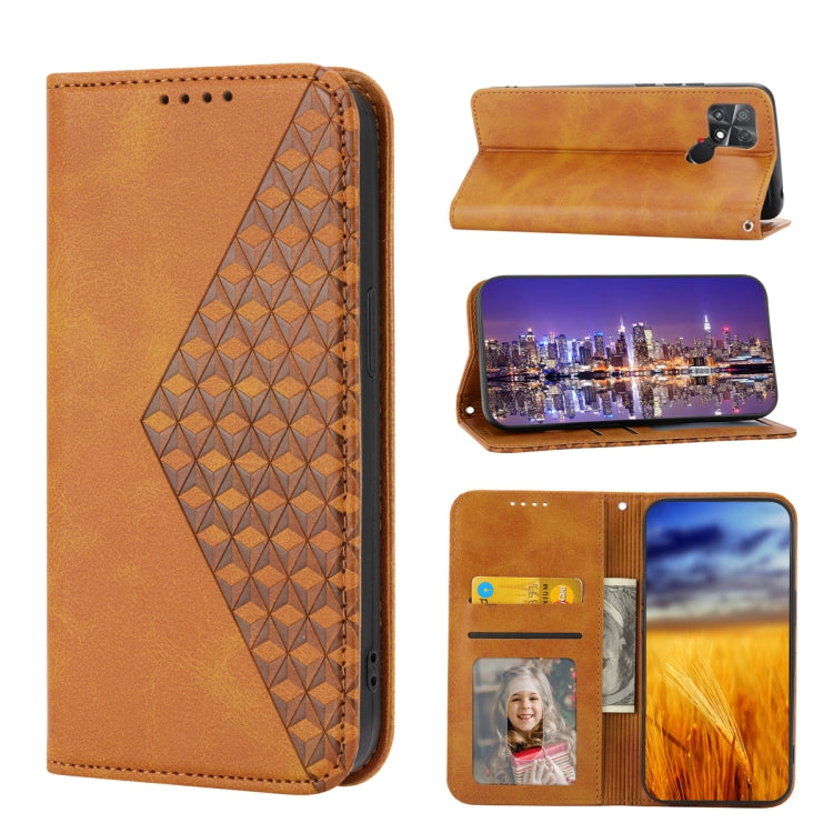Cubic Grid Calf Texture Magnetic Leather Phone Case, For Samsung Galaxy A54 5G, For Xiaomi 13, For Xiaomi 13 Pro, For Xiaomi Poco C40