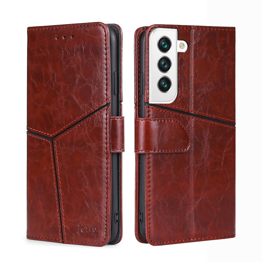 Geometric Stitching Horizontal Flip Leather Phone Case