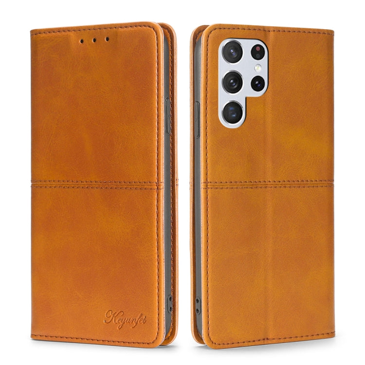 Cow Texture Magnetic Horizontal Flip Leather Phone Case, For Samsung Galaxy S23 5G, For Samsung Galaxy S23 Ultra 5G, For Samsung Galaxy S23+ 5G, For Samsung Galaxy A04E
