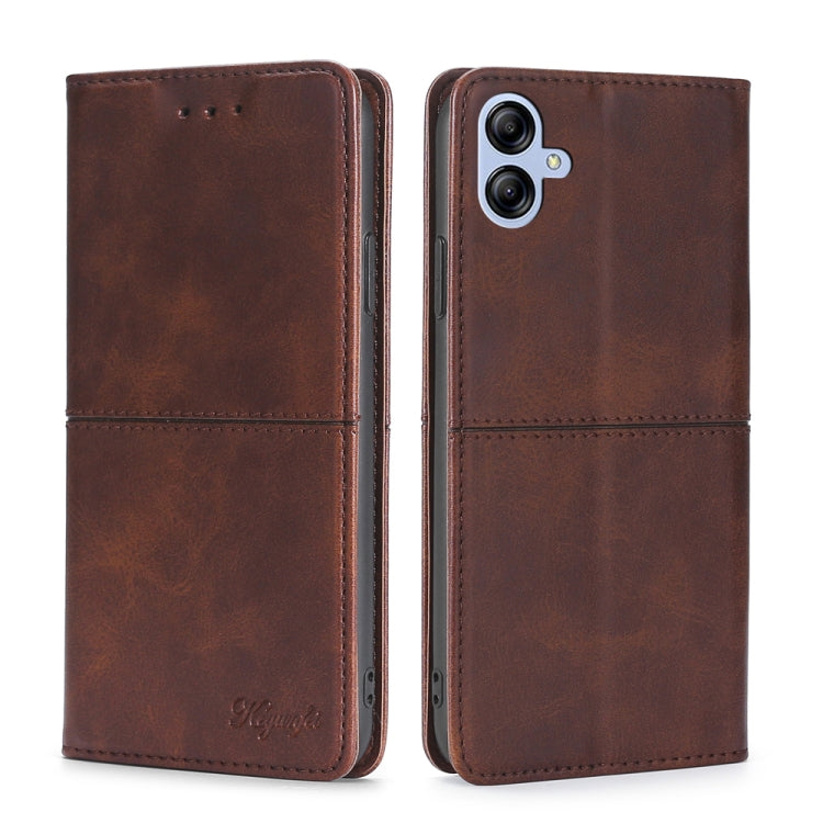 Cow Texture Magnetic Horizontal Flip Leather Phone Case