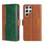 Contrast Color Side Buckle Leather Phone Case
