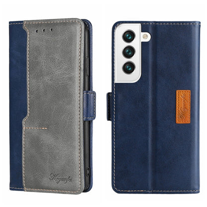 Contrast Color Side Buckle Leather Phone Case