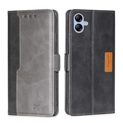 Contrast Color Side Buckle Leather Phone Case, For Samsung Galaxy S23 5G, For Samsung Galaxy S23 Ultra 5G, For Samsung Galaxy S23+ 5G, For Samsung Galaxy A04E