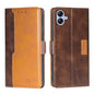 Contrast Color Side Buckle Leather Phone Case, For Samsung Galaxy S23 5G, For Samsung Galaxy S23 Ultra 5G, For Samsung Galaxy S23+ 5G, For Samsung Galaxy A04E