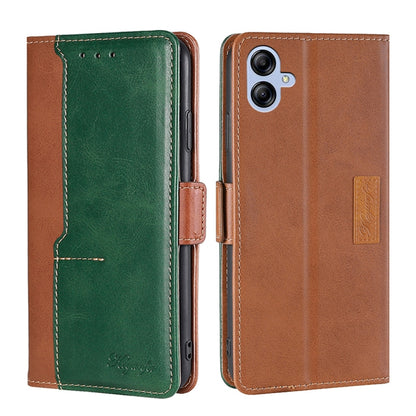 Contrast Color Side Buckle Leather Phone Case, For Samsung Galaxy S23 5G, For Samsung Galaxy S23 Ultra 5G, For Samsung Galaxy S23+ 5G, For Samsung Galaxy A04E