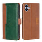 Contrast Color Side Buckle Leather Phone Case, For Samsung Galaxy S23 5G, For Samsung Galaxy S23 Ultra 5G, For Samsung Galaxy S23+ 5G, For Samsung Galaxy A04E