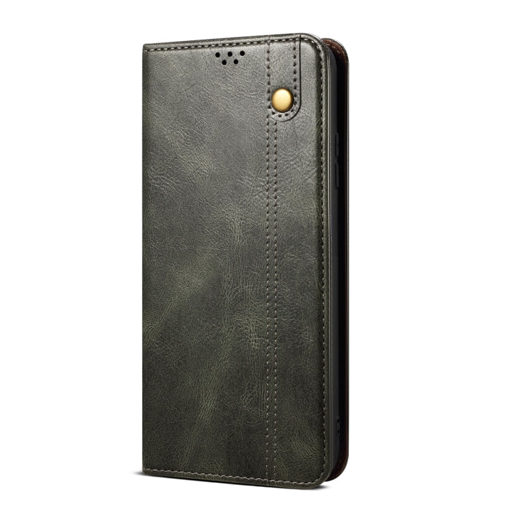 Oil Wax Crazy Horse Texture Leather Phone Case