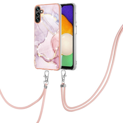 Electroplating Marble Dual-side IMD TPU Phone Case with Lanyard